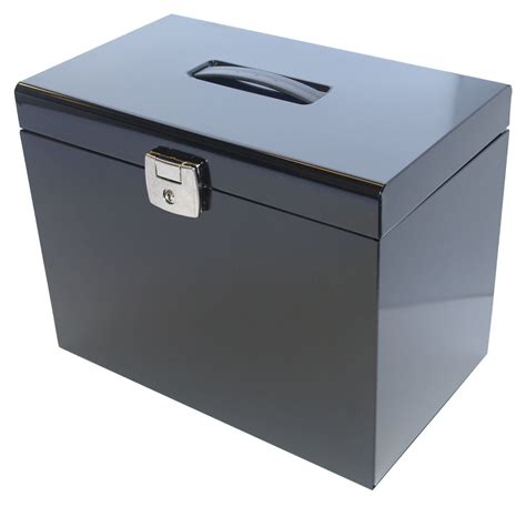 argos metal document box|lockable metal file box.